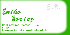 eniko moricz business card